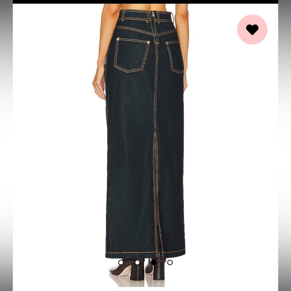 NWT HELSA DENIM MAXI SKIRT in INDIGO - 26 - Picture 8 of 12